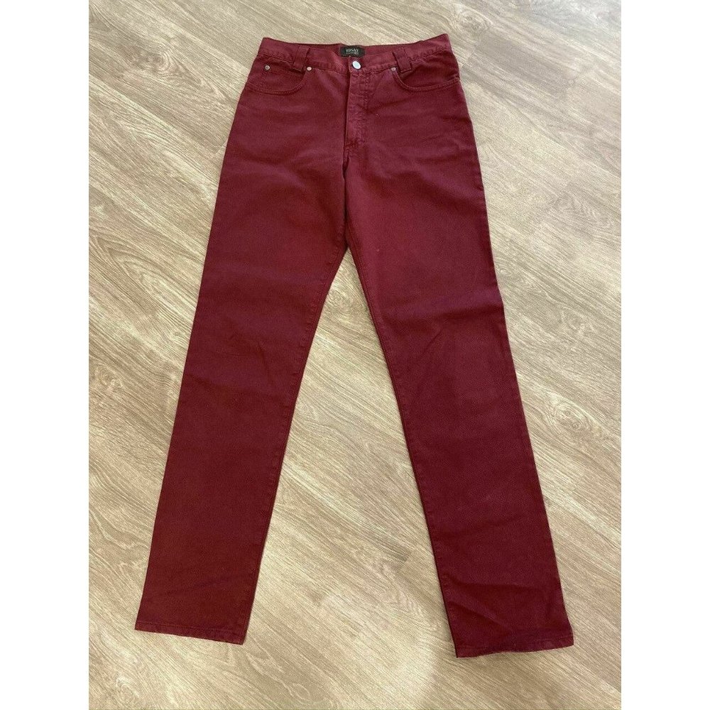 Versace Classic V2 Brick Red Jeans Pants
